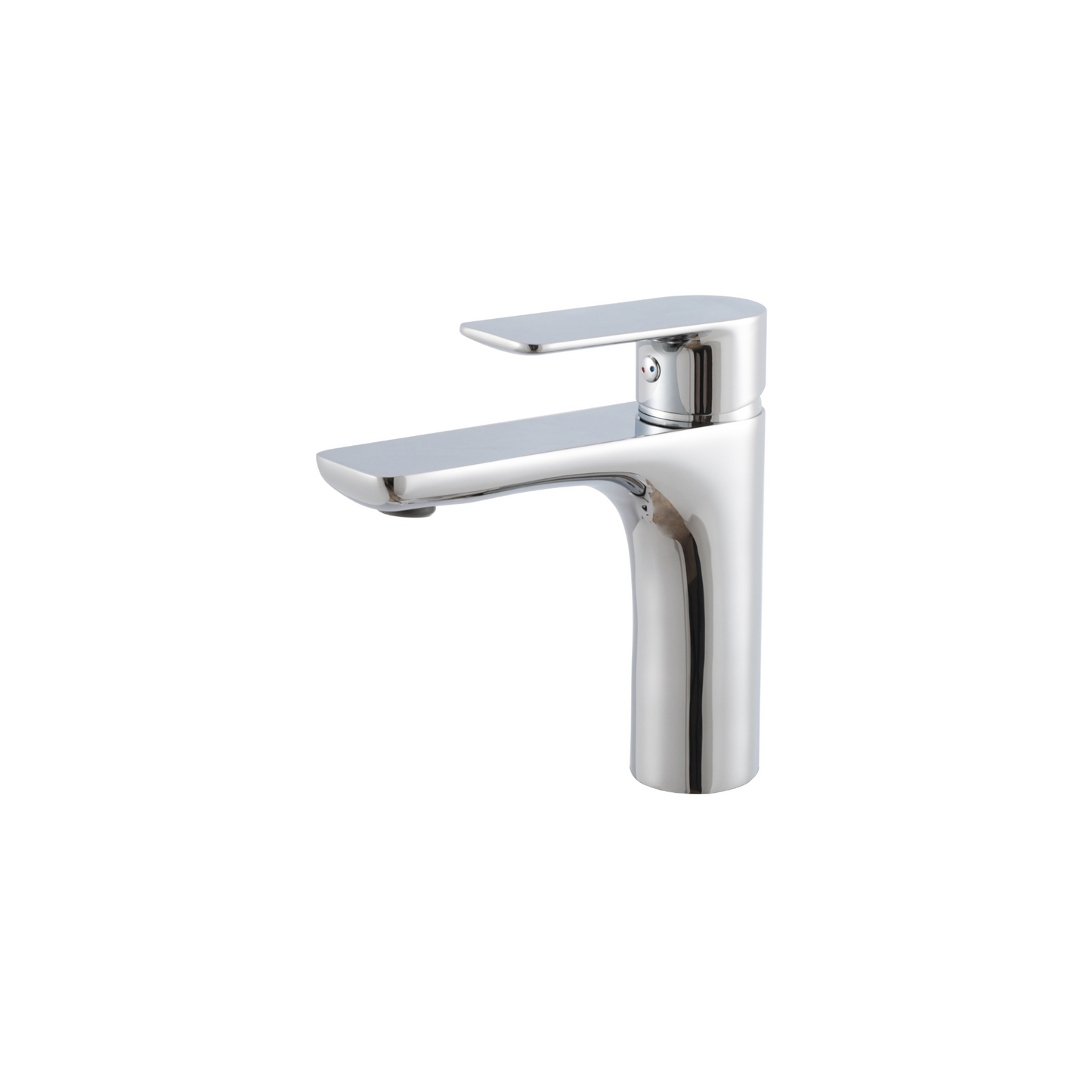 Slick Rounded Short Faucet includes pop up drain with overflow