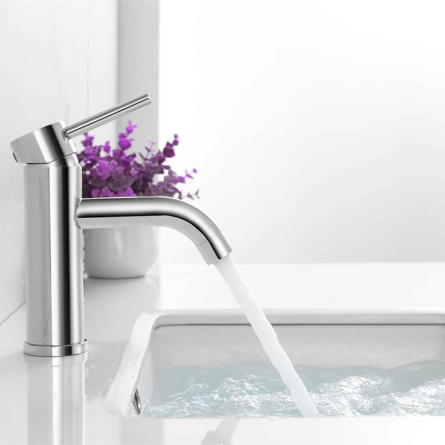 Classic Rounded Vanity Faucet - Pop up Drain with Overflow included