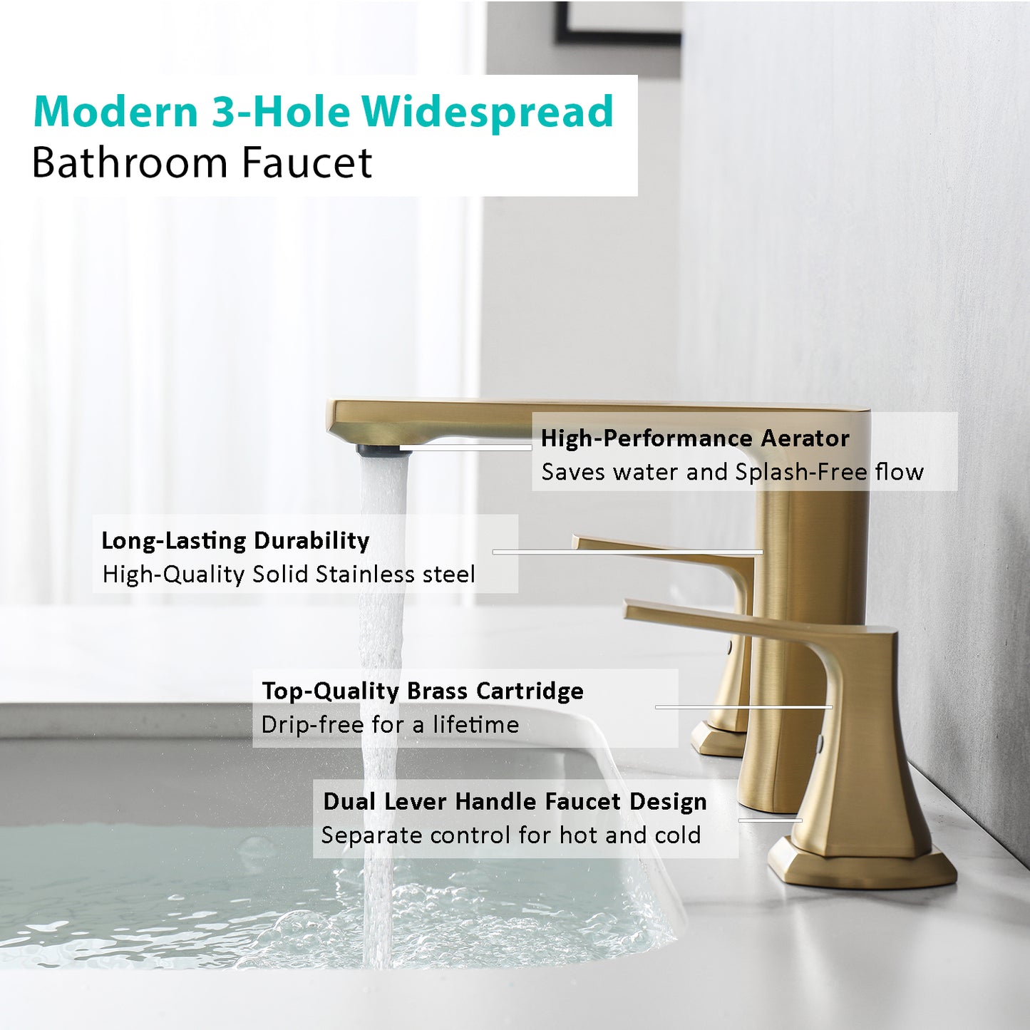 Elegant Widespread Faucet