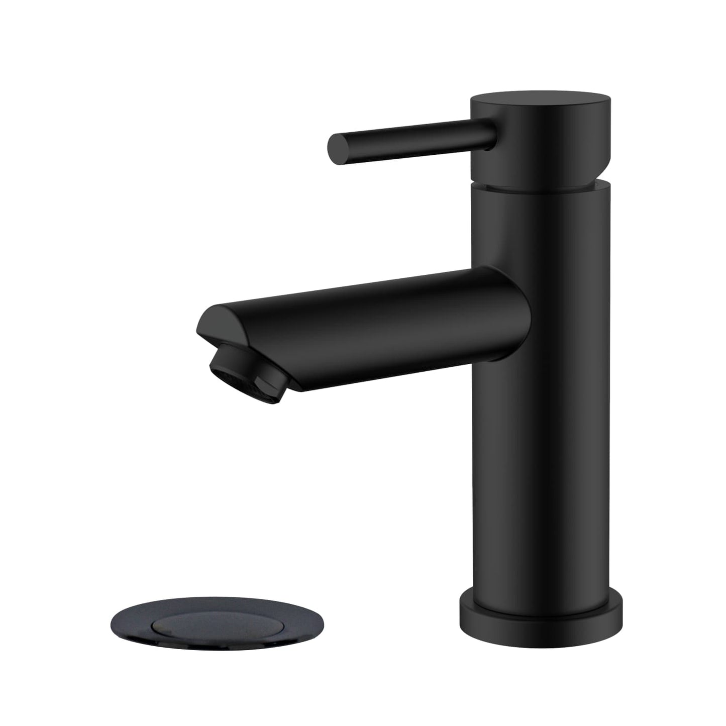Cylinder Vanity Faucet - Pop up Drain with Overflow included