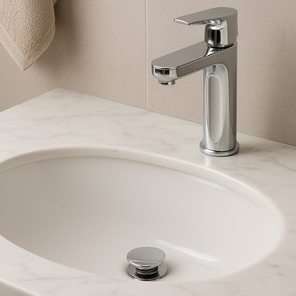 Small Cap Pop Up Drain With Overflow