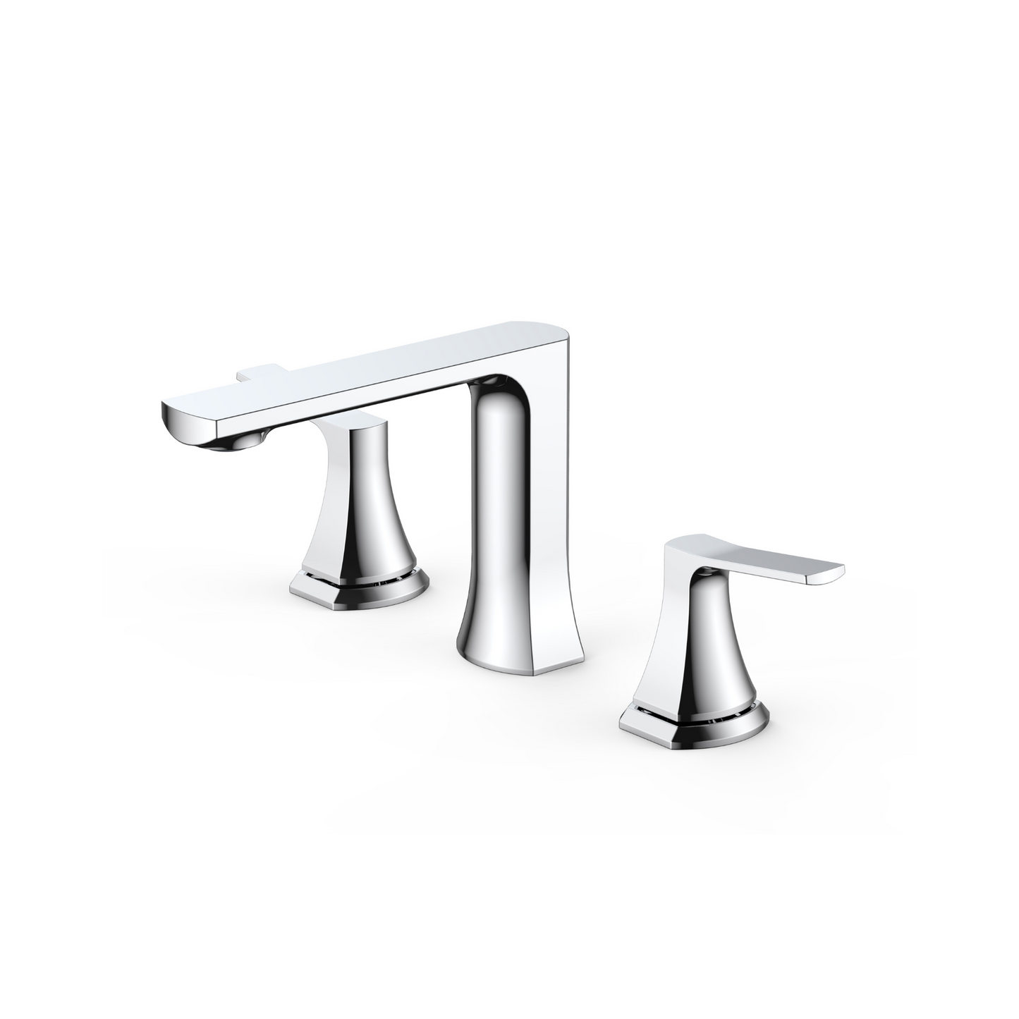 Modern Straight-Edged Two-Handle Faucet