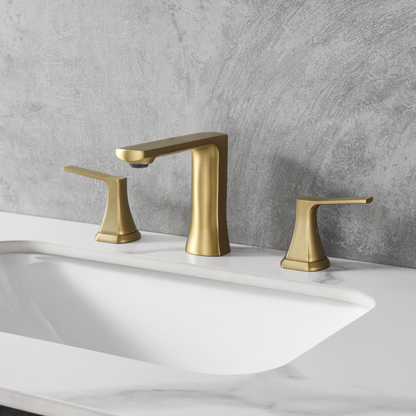 Modern Straight-Edged Two-Handle Faucet