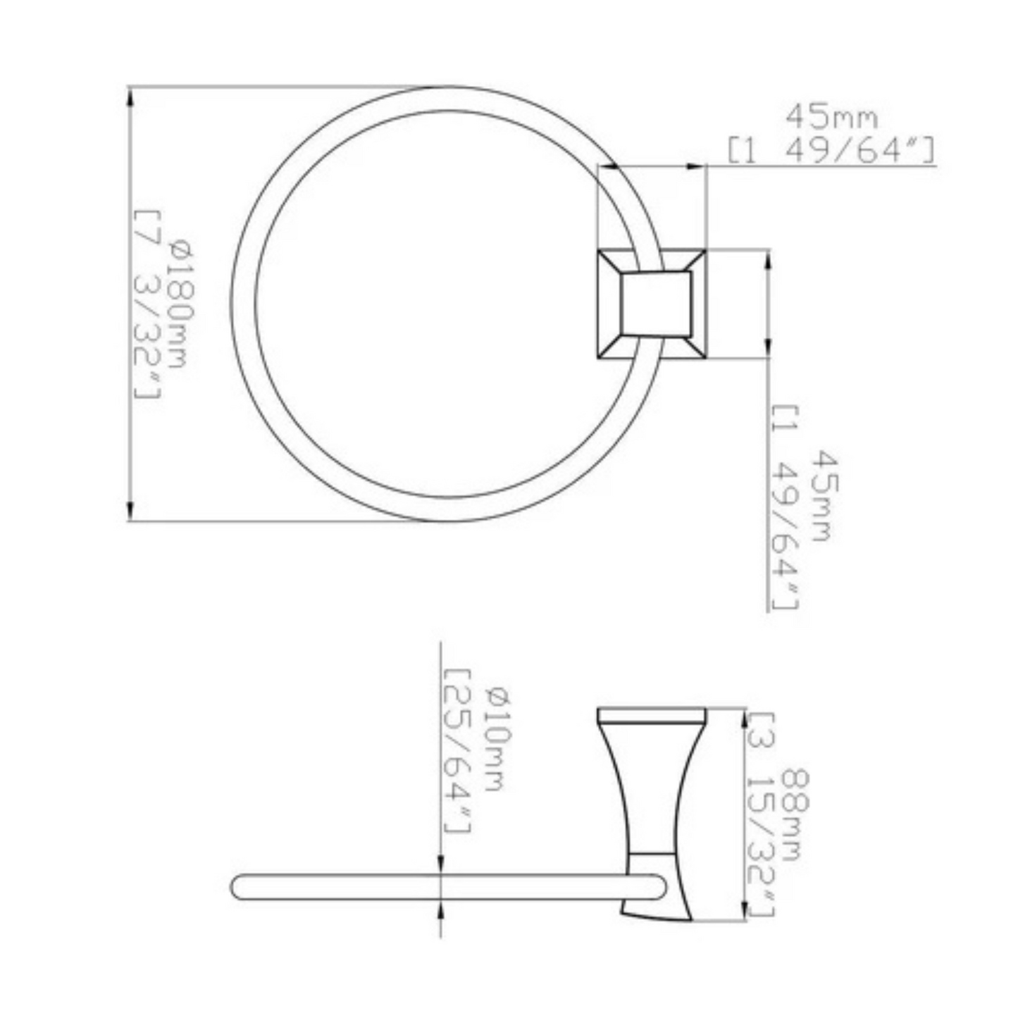 Towel Ring Orchid