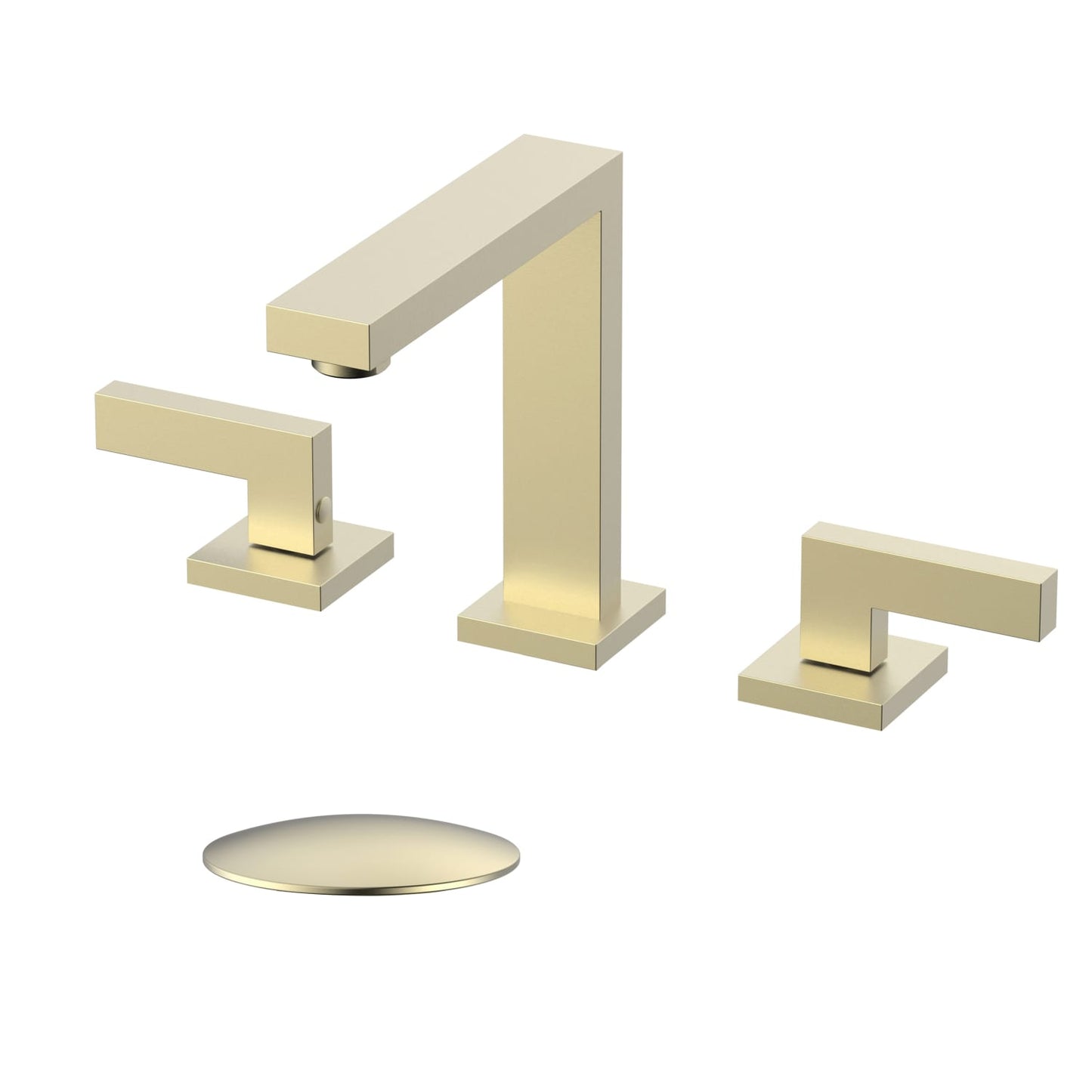Modern Sleek Widespread Faucet - Pop Up Drain with Overflow included