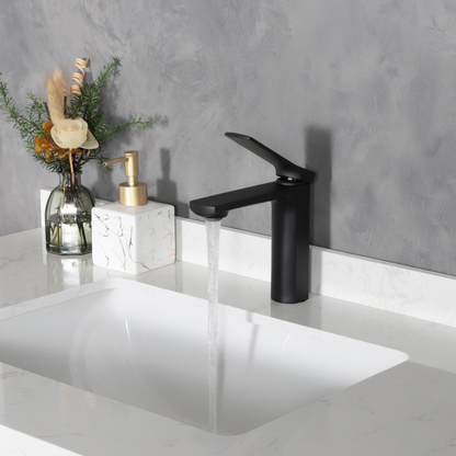 Elegant Vanity Faucet - Pop up drain with overflow included