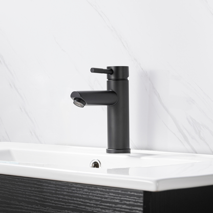 Cylinder Vanity Faucet - Pop up Drain with Overflow included
