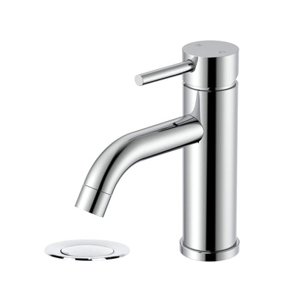 Classic Rounded Vanity Faucet - Pop up Drain with Overflow included