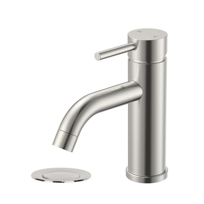 Classic Rounded Vanity Faucet - Pop up Drain with Overflow included