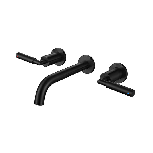 Two-Handle Round Wall-Mounted Faucet