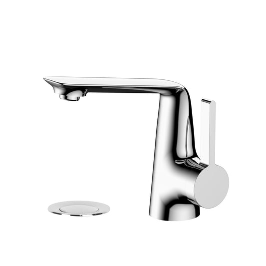 Angled Side Lever Handle Vanity Faucet ADA