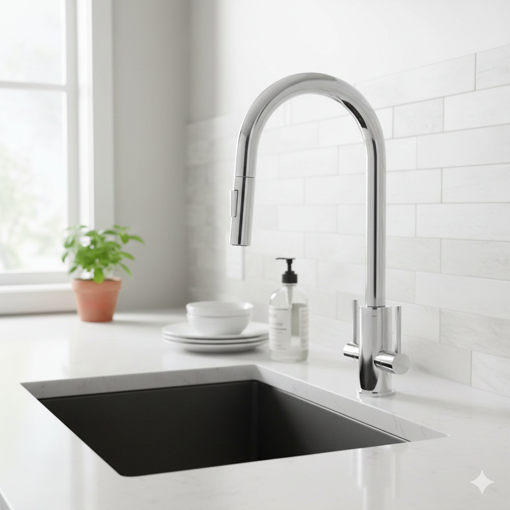 Double Handle Kitchen Faucet Handles - Smooth