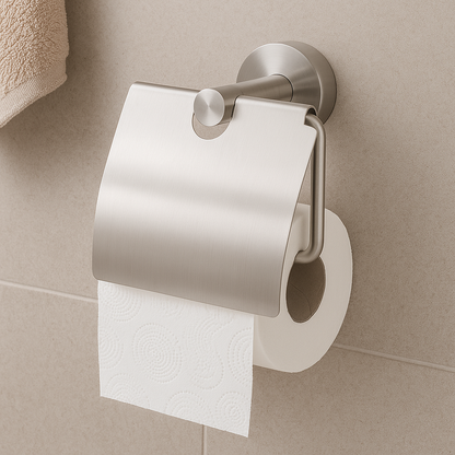 Round Toilet Tissue Holder with Cover