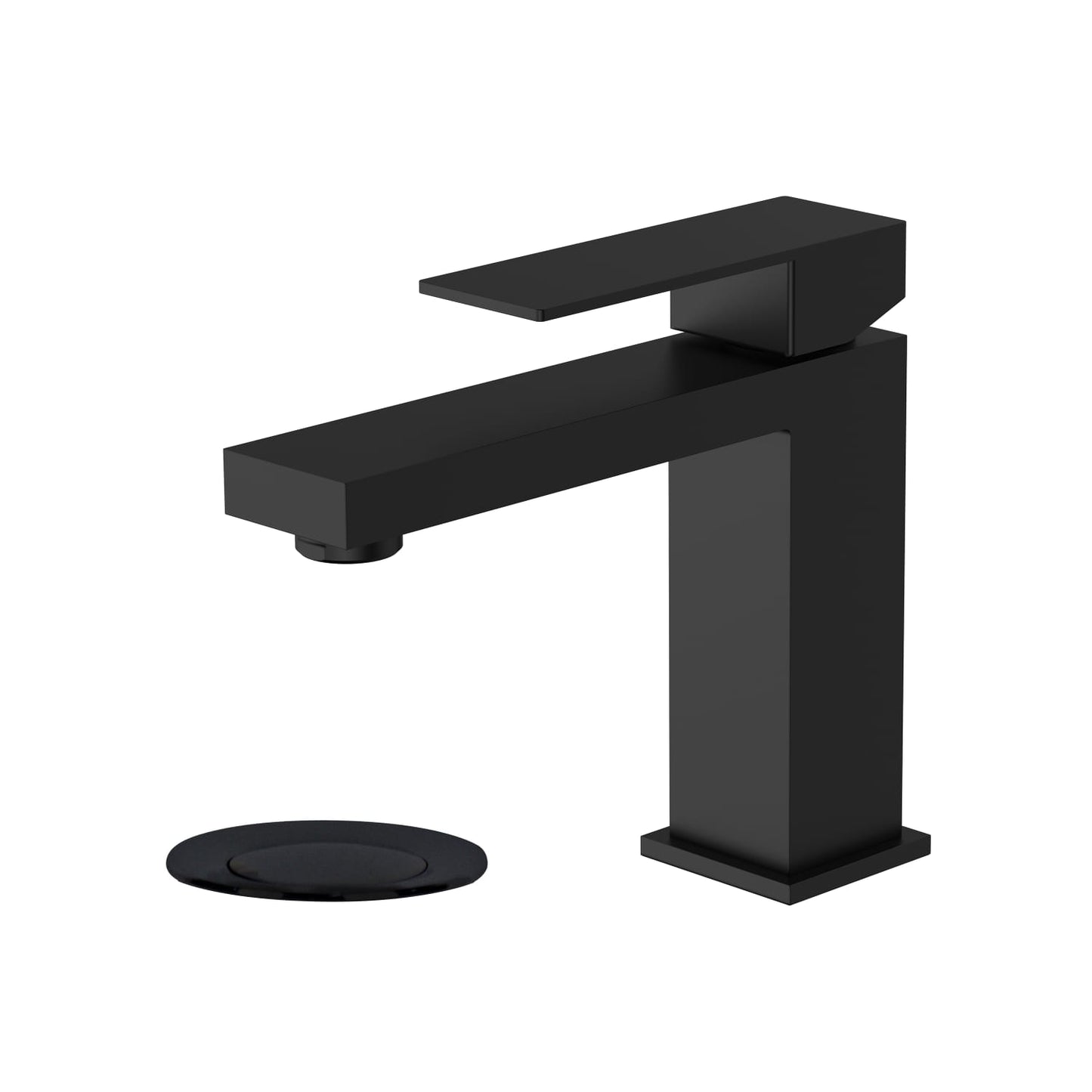 Modern Square Vanity Faucet - Pop Up Drain with Overflow included