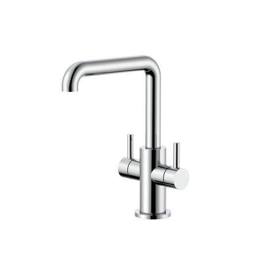 Square Arc Double Handle Bathroom Faucet GLBU