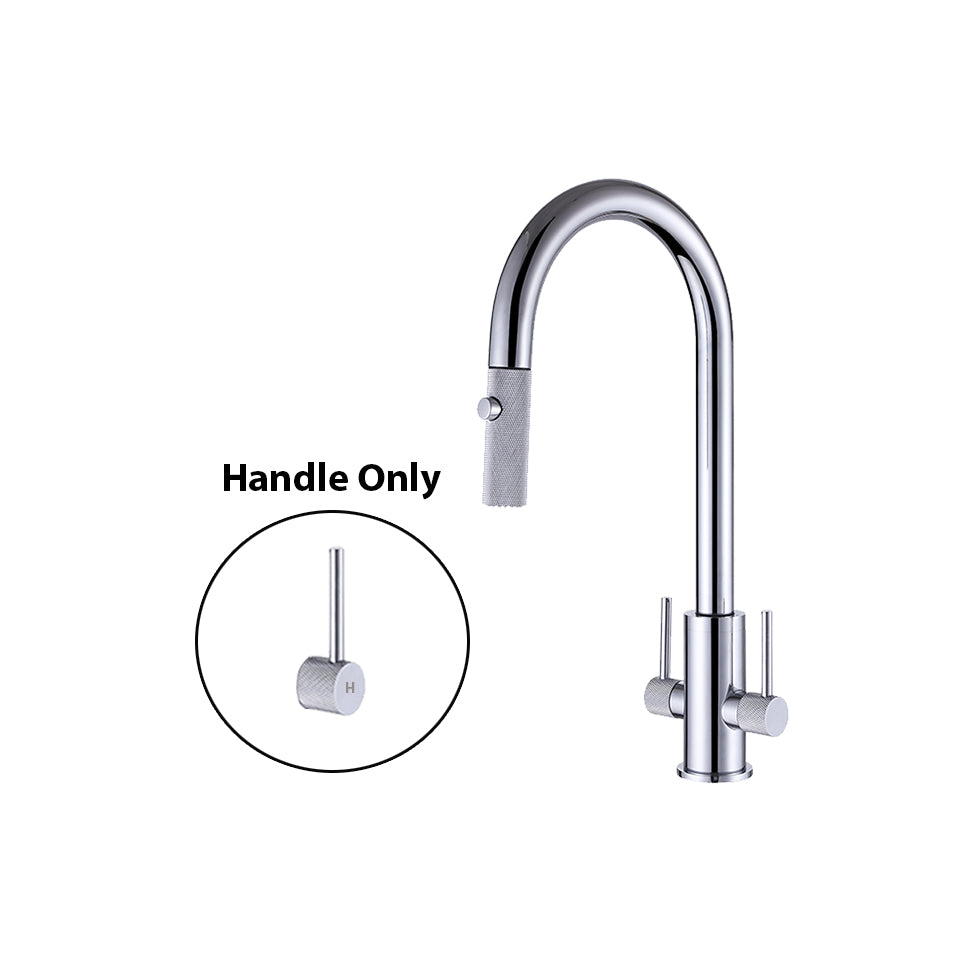 Double Handle Kitchen Faucet Handles - Textured