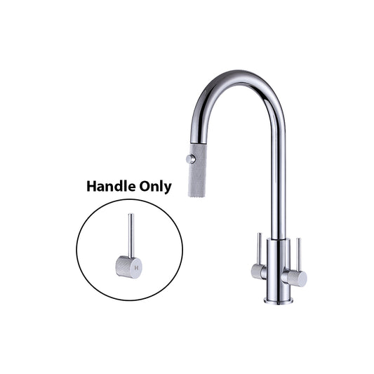Double Handle Kitchen Faucet Handles - Textured
