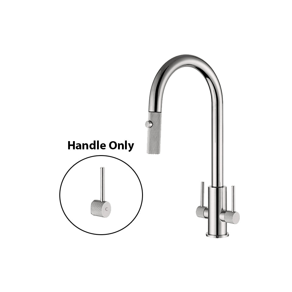 Double Handle Kitchen Faucet Handles - Textured