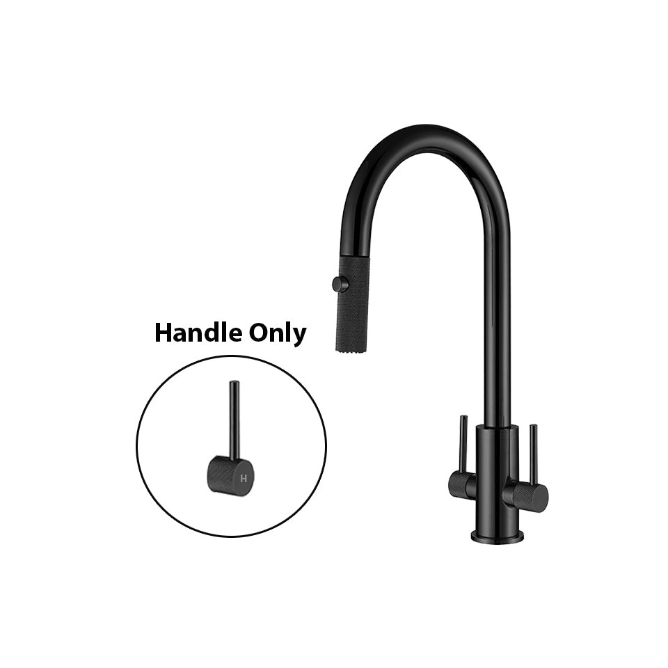 Double Handle Kitchen Faucet Handles - Textured