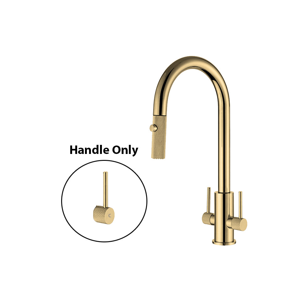 Double Handle Kitchen Faucet Handles - Textured