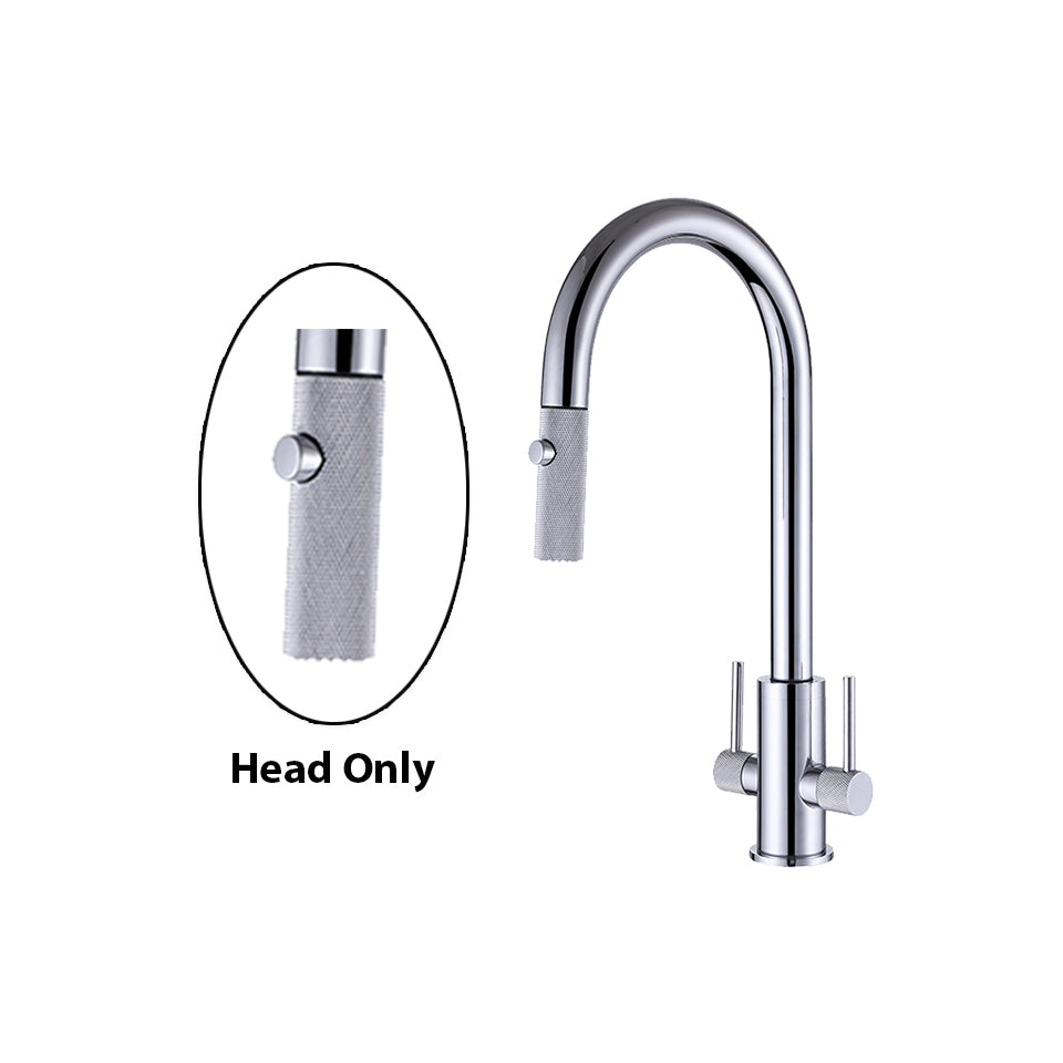 Double Handle Kitchen Faucet Spray Head - Textured
