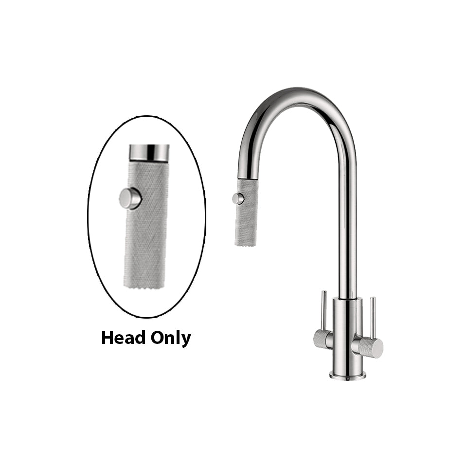 Double Handle Kitchen Faucet Spray Head - Textured