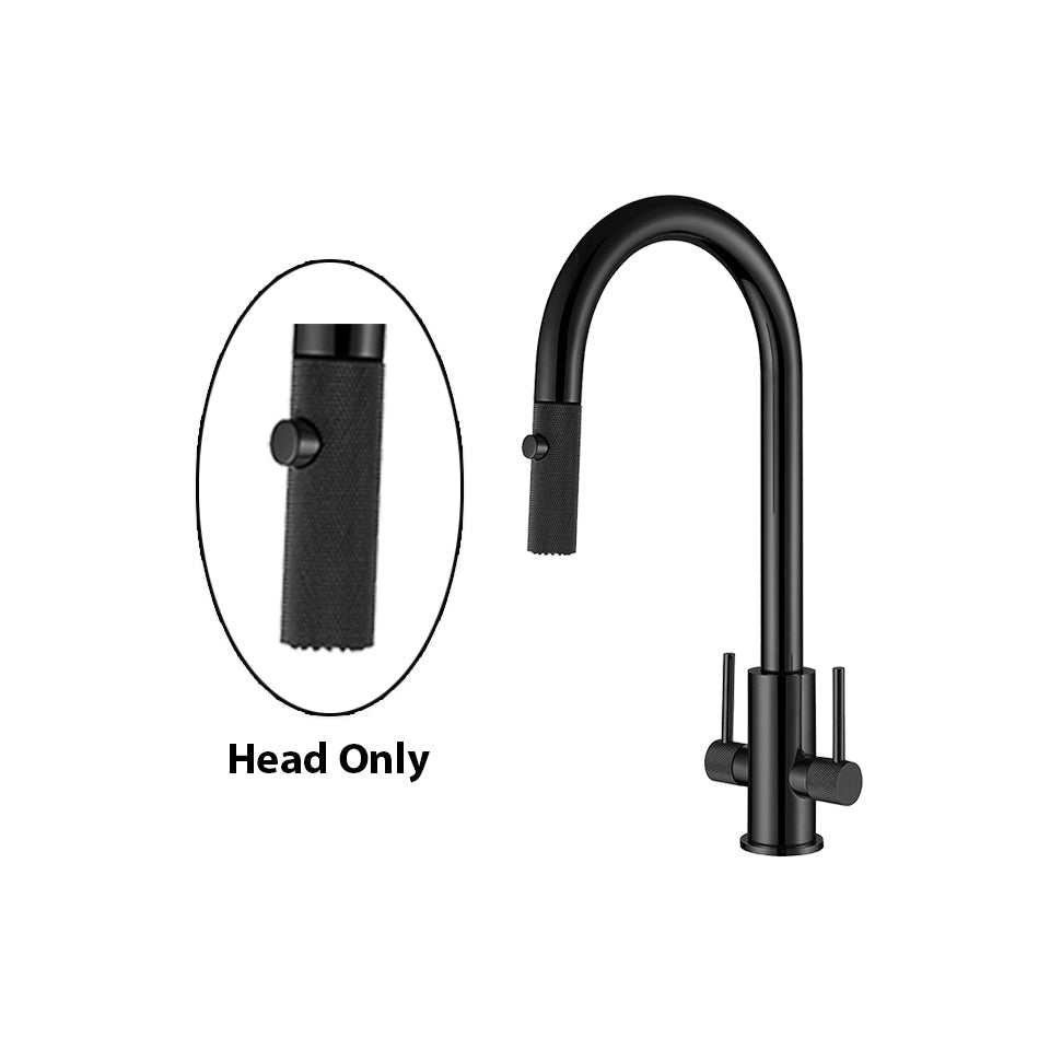 Double Handle Kitchen Faucet Spray Head - Textured