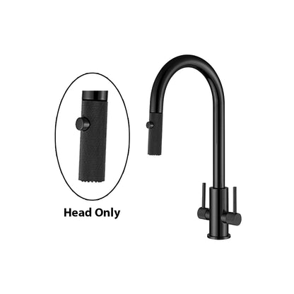 Double Handle Kitchen Faucet Spray Head - Textured