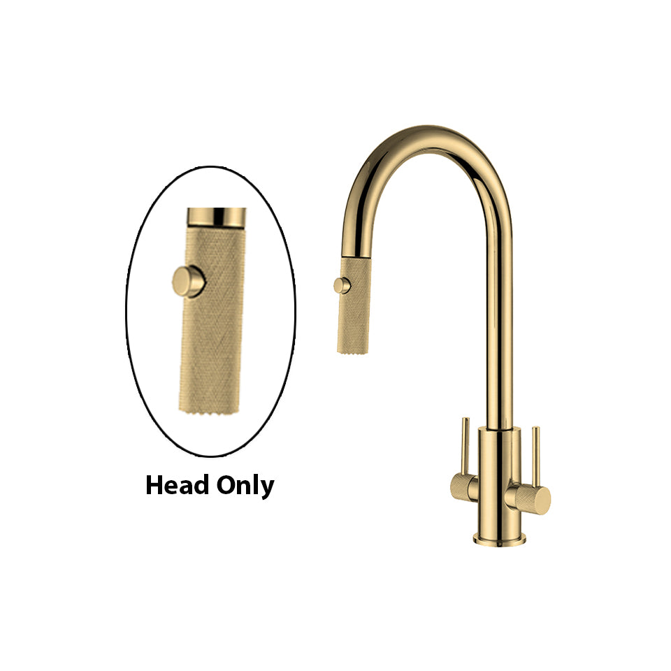 Double Handle Kitchen Faucet Spray Head - Textured