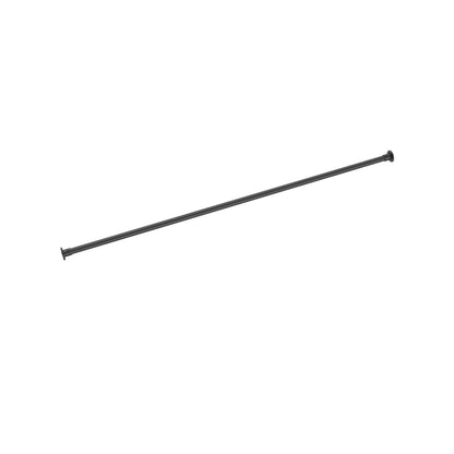 Stainless Steel Straight Shower Rod 60 in with sockets covered screws