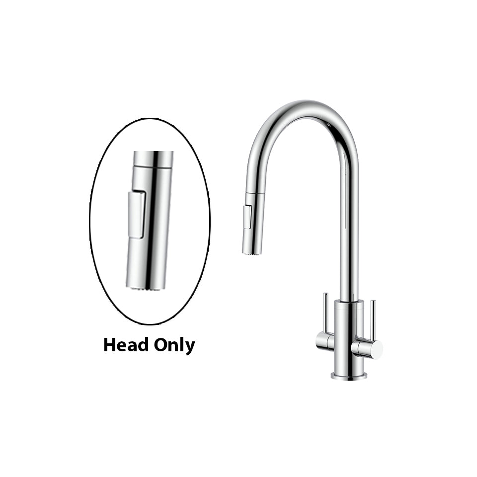 Double Handle Kitchen Faucet Spray Head - Smooth