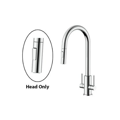 Double Handle Kitchen Faucet Spray Head - Smooth