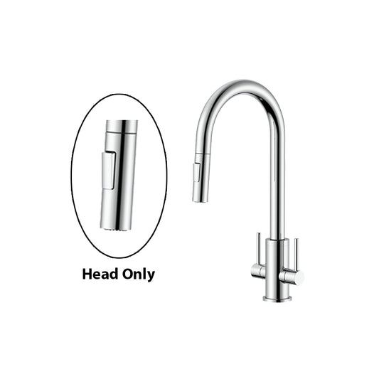 Double Handle Kitchen Faucet Spray Head - Smooth