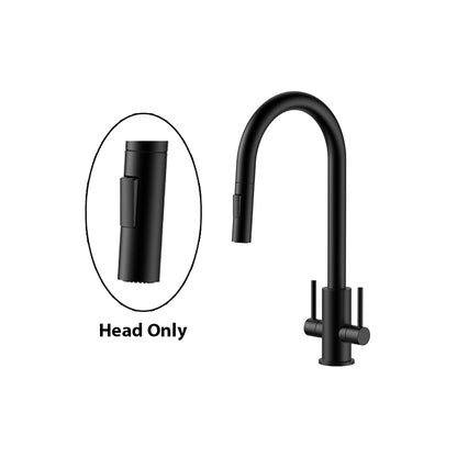 Double Handle Kitchen Faucet Spray Head - Smooth