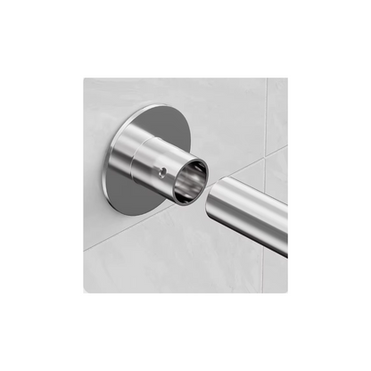 Stainless Steel Straight Shower Rod 60 in with sockets