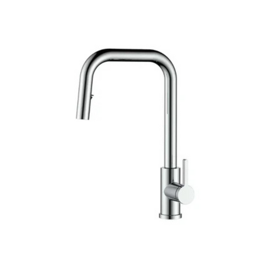 Slim Angular Pull-Out Kitchen Faucet