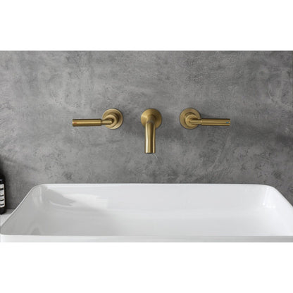 Two-Handle Round Wall-Mounted Faucet