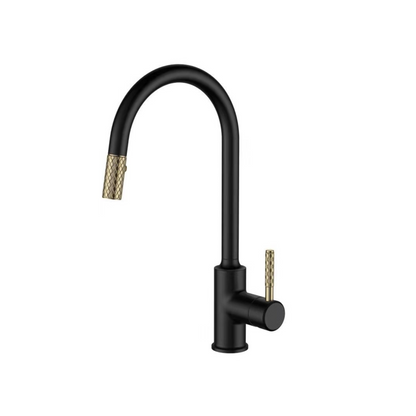 GLKB34 - Gilded Textured Pull-Out Kitchen Faucet