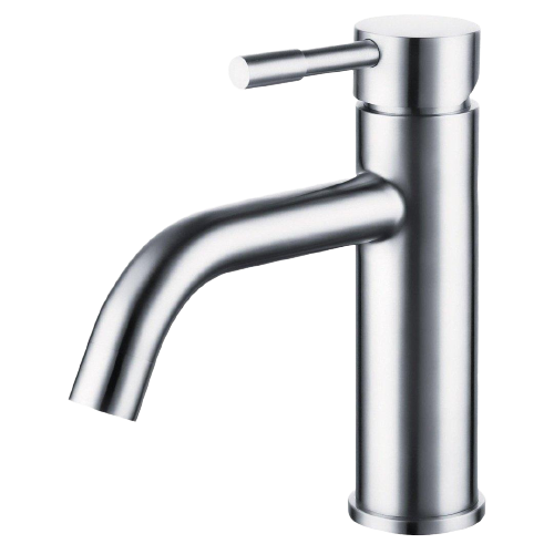 Round Faucet includes pop up drain with overflow