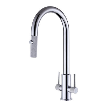 Textured Pull-Out Kitchen Faucet