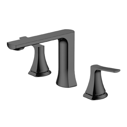 Modern Straight-Edged Two-Handle Faucet
