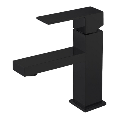 Modern Square Faucet includes pop up drain with overflow