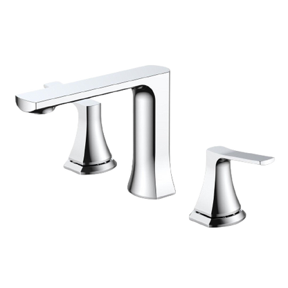 Modern Straight-Edged Two-Handle Faucet