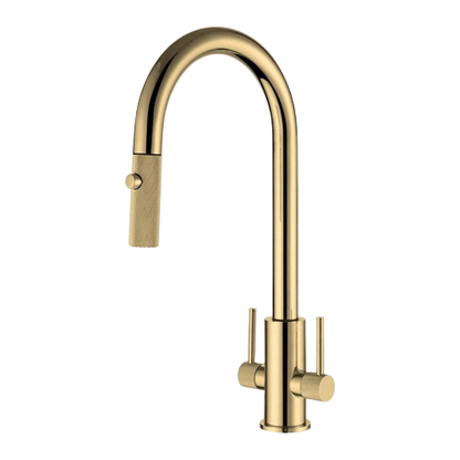 Textured Pull-Out Kitchen Faucet
