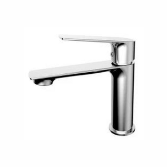 Slick Square Slight Curve Faucet Included pop up drain with overflow