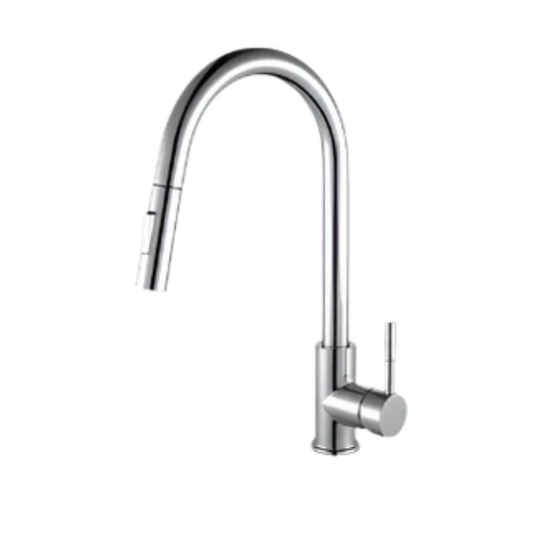 Straight Curve Pull-Out Kitchen Faucet